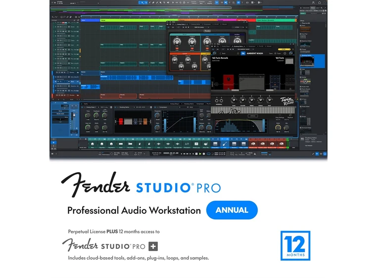 Fender Studio Pro 8 [Download] Inkl. 12 mnd Studio Pro+ 